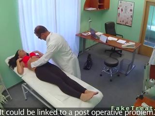 Tempting tattooed patient fucking her professor in fake hospital
