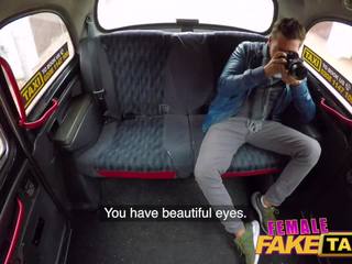 Female Fake Taxi exceptional fuck and facial finish immediately following flirty back seat photos