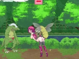 Guild meister &vert; stupeň 1 &vert; scarlet vlasy mladý dáma subdued podľa lizard monsters a šéf na dostať ju pička vyplnený s kopa na semeno &vert; hentai hry gameplay p1