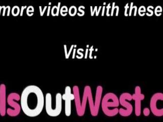 Oversexed lesbians Anna and Katie fuck outdoors sex video movies