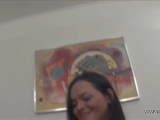Ass fisting before hardcore fuck for young brunette young woman
