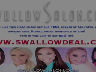 Sensational CHICKS SATISFY ORAL FIXATIONS at SWALLOW SALON - TRAILER COMPILATION