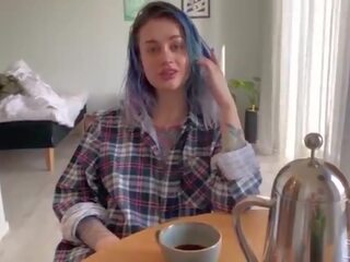 Young Housewife Loves Morning dirty film - Cum in My Coffee