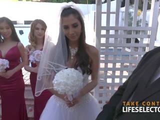 Úžasné svadba súložiť s gianna dior & bridesmaids pov