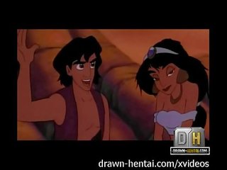 Aladdin x 額定 視頻 節目 - 海灘 臟 電影 同 jasmine