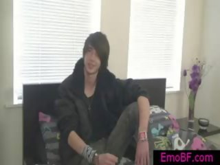 Homosexual Emo mistress Jerking His johnson By Emobf