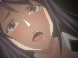 Anime strumpet toying viņai ciešas dibencaurums