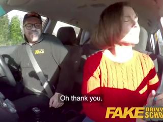 Fake Driving School Jealous Learner with great Tits wants Hard Fucking