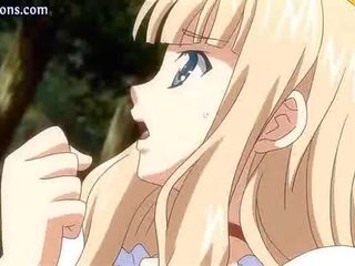 Blonde animated gets mouth filled
