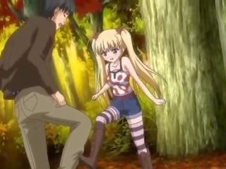 Blondýna enchantress anime dostane búšil